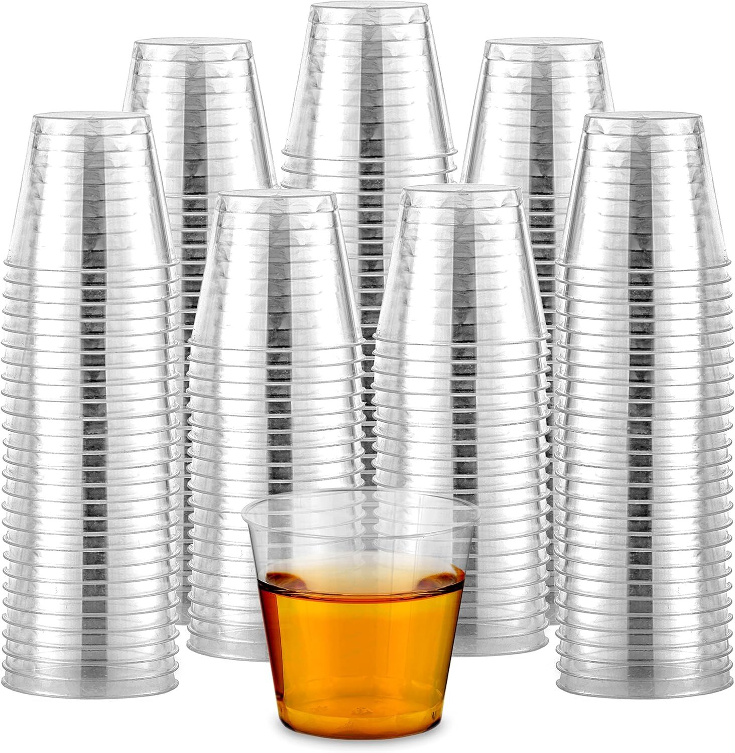 V563-HP0103-30-36-202506241243-00 1080pcs 30ml Reusable & Disposable Plastic Shot Glasses Clear Cups Event Tastings Bulk - Image 1