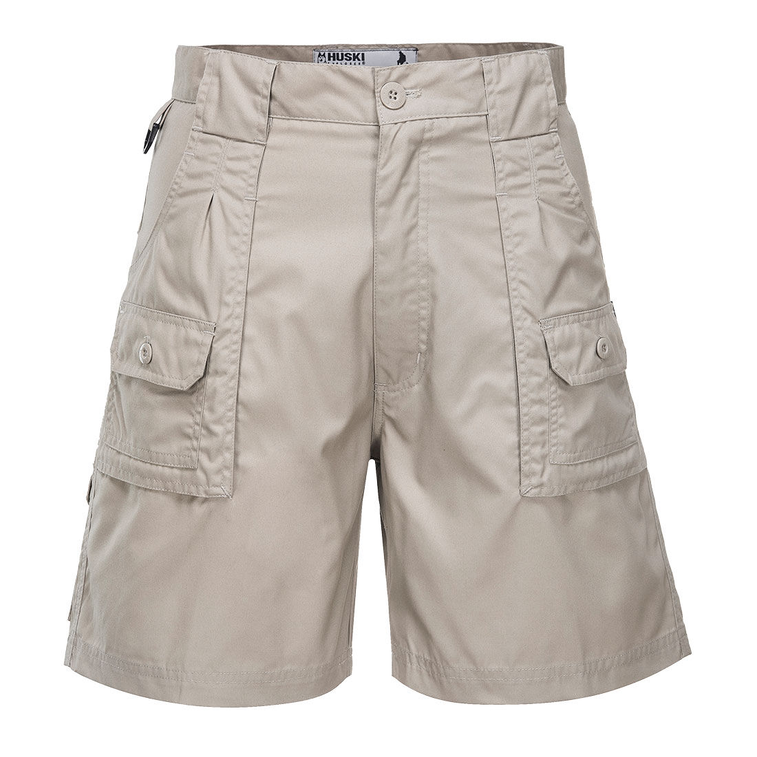 V563-HUSKI-5196-BONE-102-202504101707-00 HUSKI Mens Cargo Shorts Work Casual Workwear - Bone - 2XL (102cm Waist) - Image 1