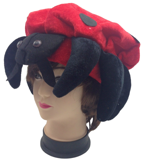 V563-LADYBUGHAT-184720-00 LADYBUG HAT Animal Novelty Cap Party Wear Fancy Dress Costume Accessory - Image 1