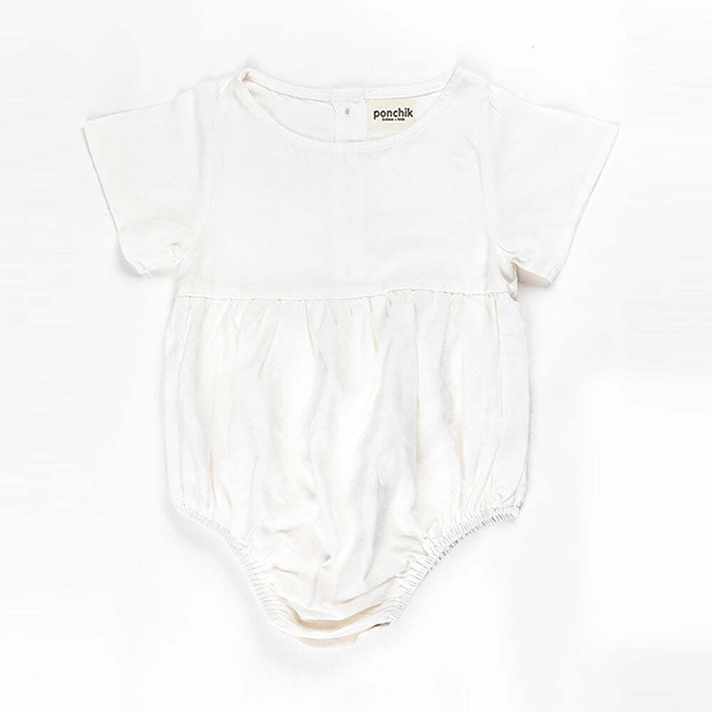 V563-LINROMPER-DAISY-2YO-150145-00 Ponchik Babies + Kids - Linen Romper - Daisy - Size 2 Years Old - Image 1