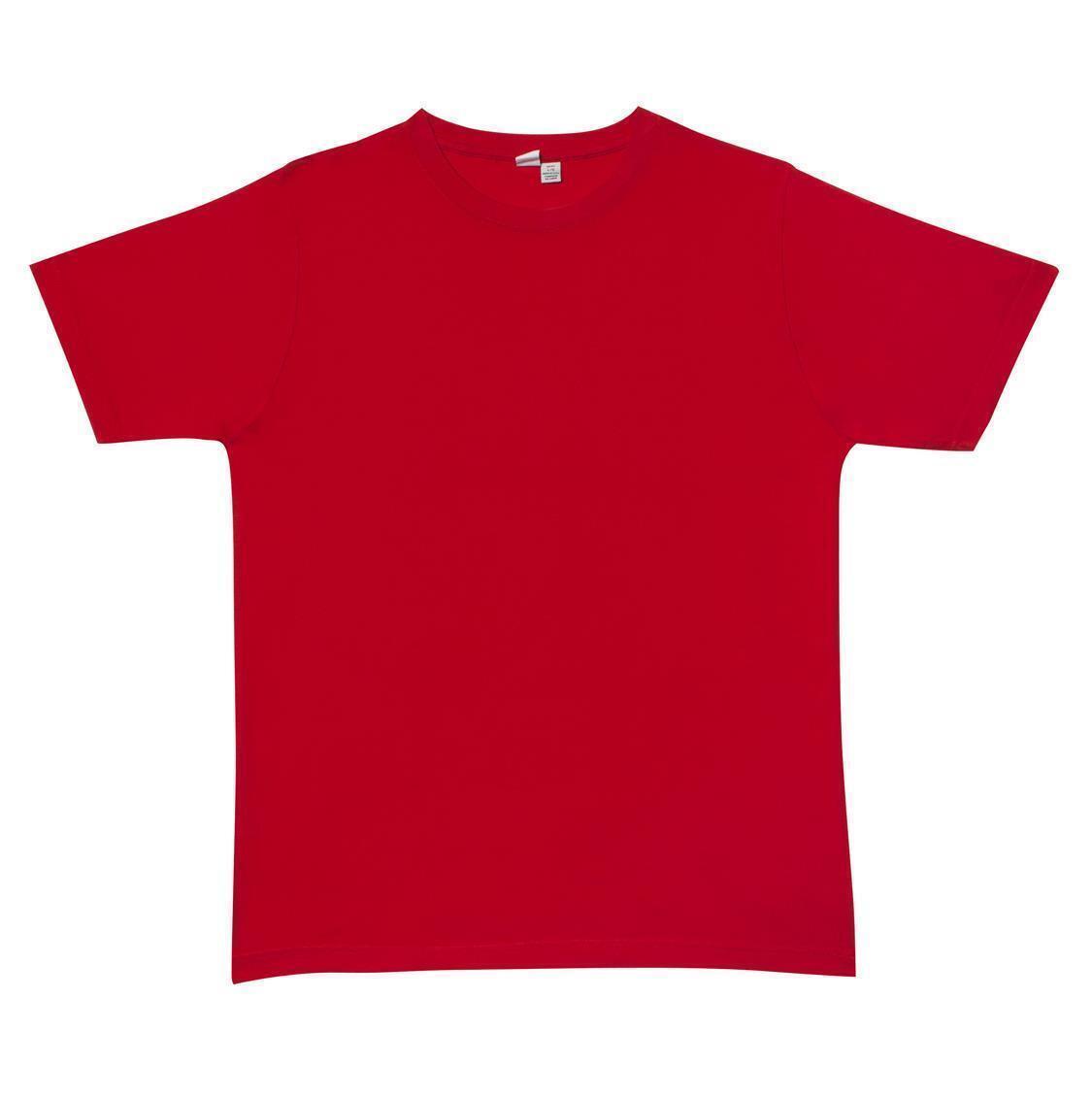 V563-MPLAINT-RED-L-202503051930-00 Plain T-Shirt 100% COTTON Basic Blank Tee Mens Ladies Casual BULK Adults - Red - L - Image 1