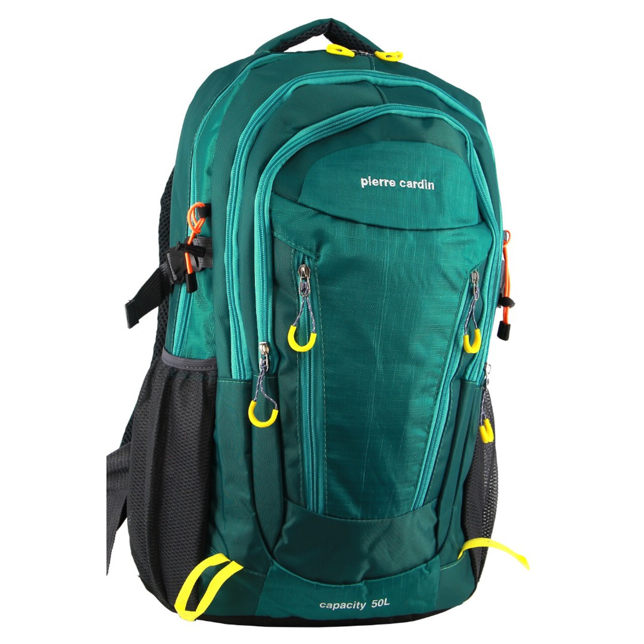 V563-PC3852-GRN-177418-00 Pierre Cardin Mens Backpack Bag RFID Pocket Nylon Travel Sport Large - Green - Image 1