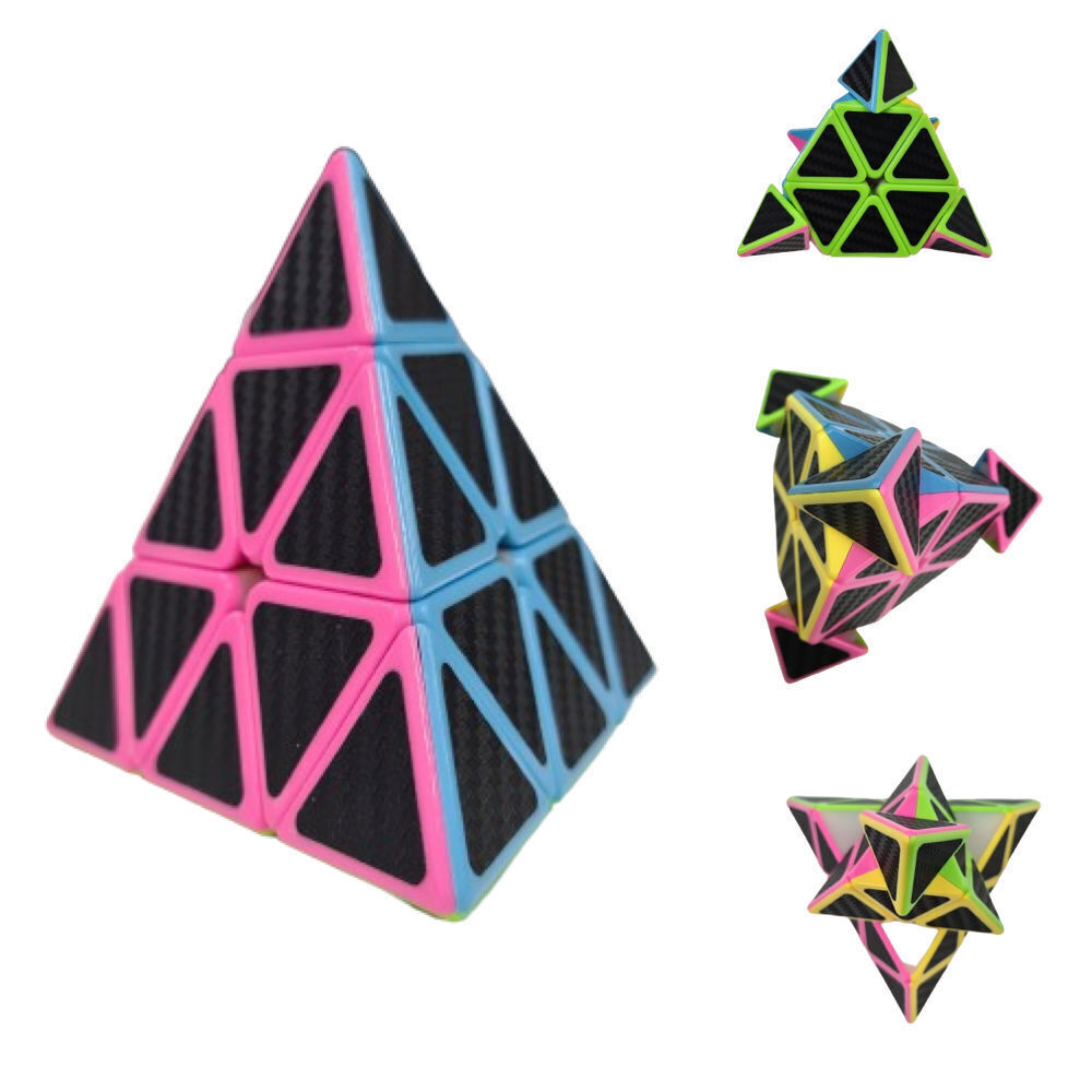 V563-PYRAMID_CUBE-185857-00 Educational Toy Triangle Speed Cube Pyramid Brain Teaser Puzzle Magic - Image 1
