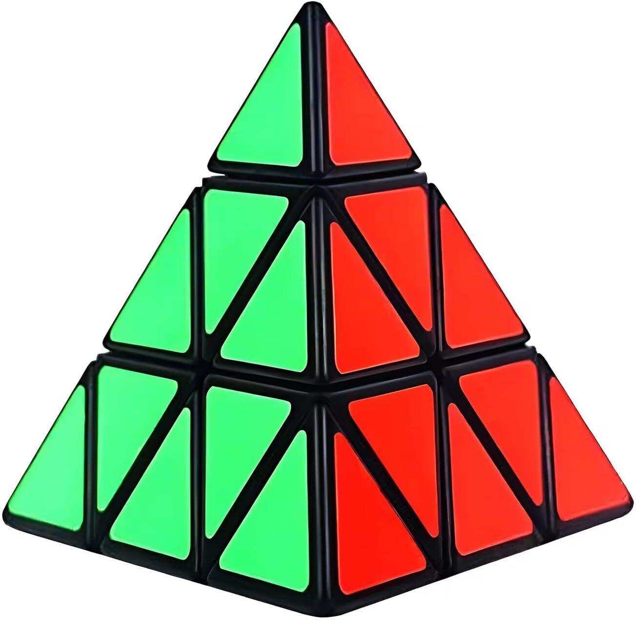 V563-PYRAMID_CUBE_302_1-218204-00 3x3 Triangle Speed Cube Pyramid Brain Teaser Puzzle Magic Educational Toy - Image 1