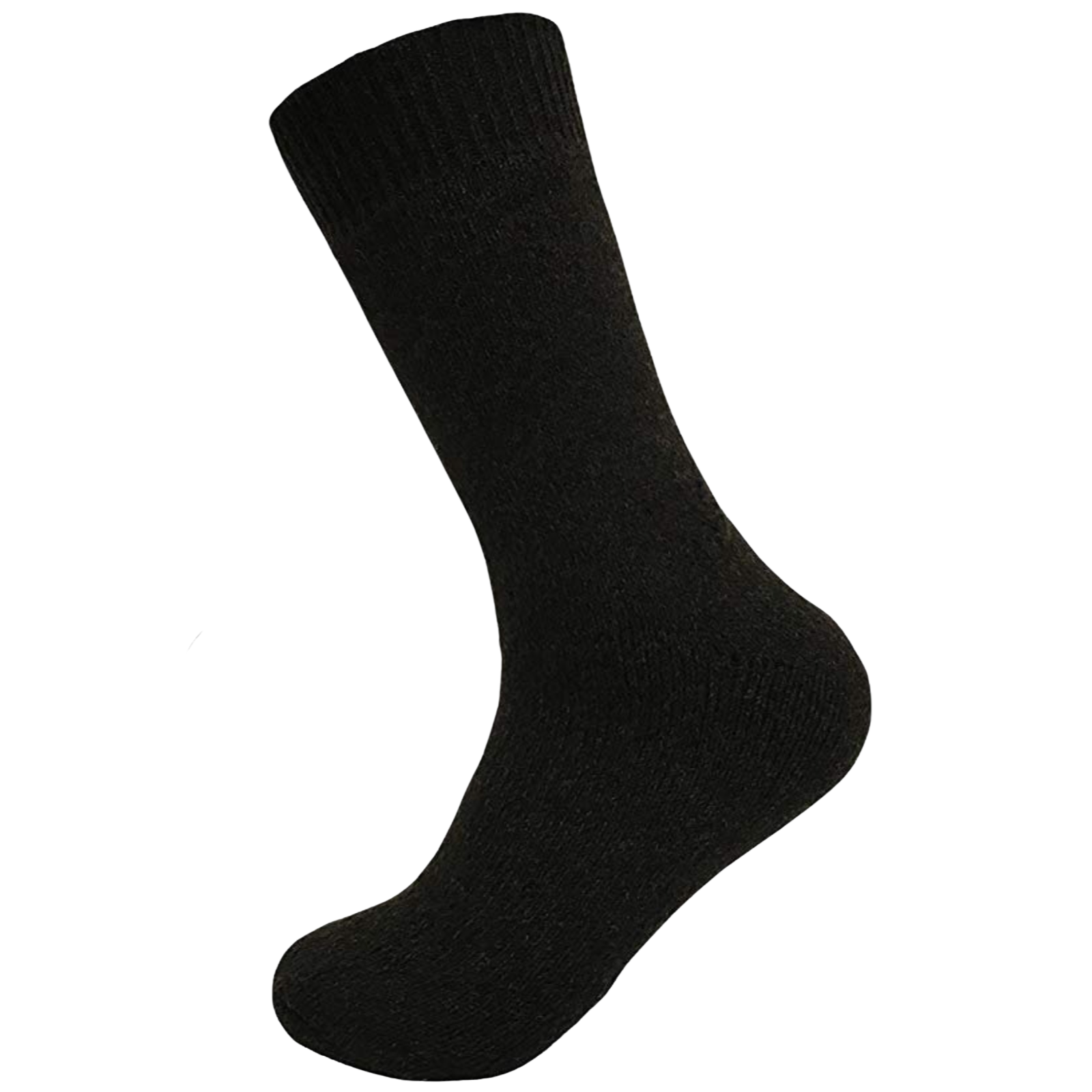 V563-SO-202-BLK-1PR-2-8-202502280916-00 Merino Wool Mens Loose Top Thermal Socks Diabetic Comfort Circulation - 1 Pair - Black - 2-8 - Image 1