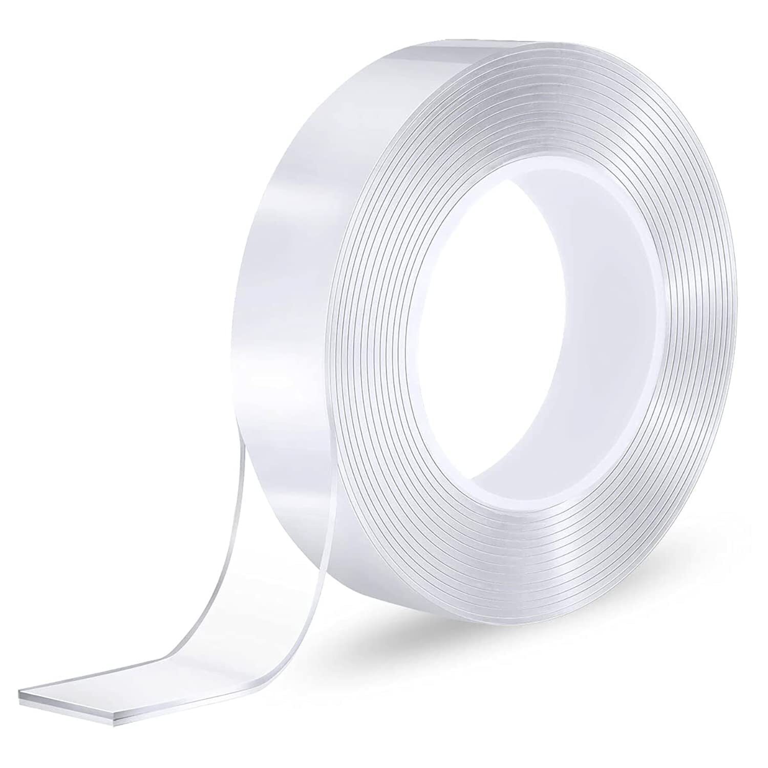 V563-T128-1PC-204959-00 Double-Sided Nano Mounting Tape Traceless Clear Adhesive Invisible Gel 2M x 20mm - Image 1
