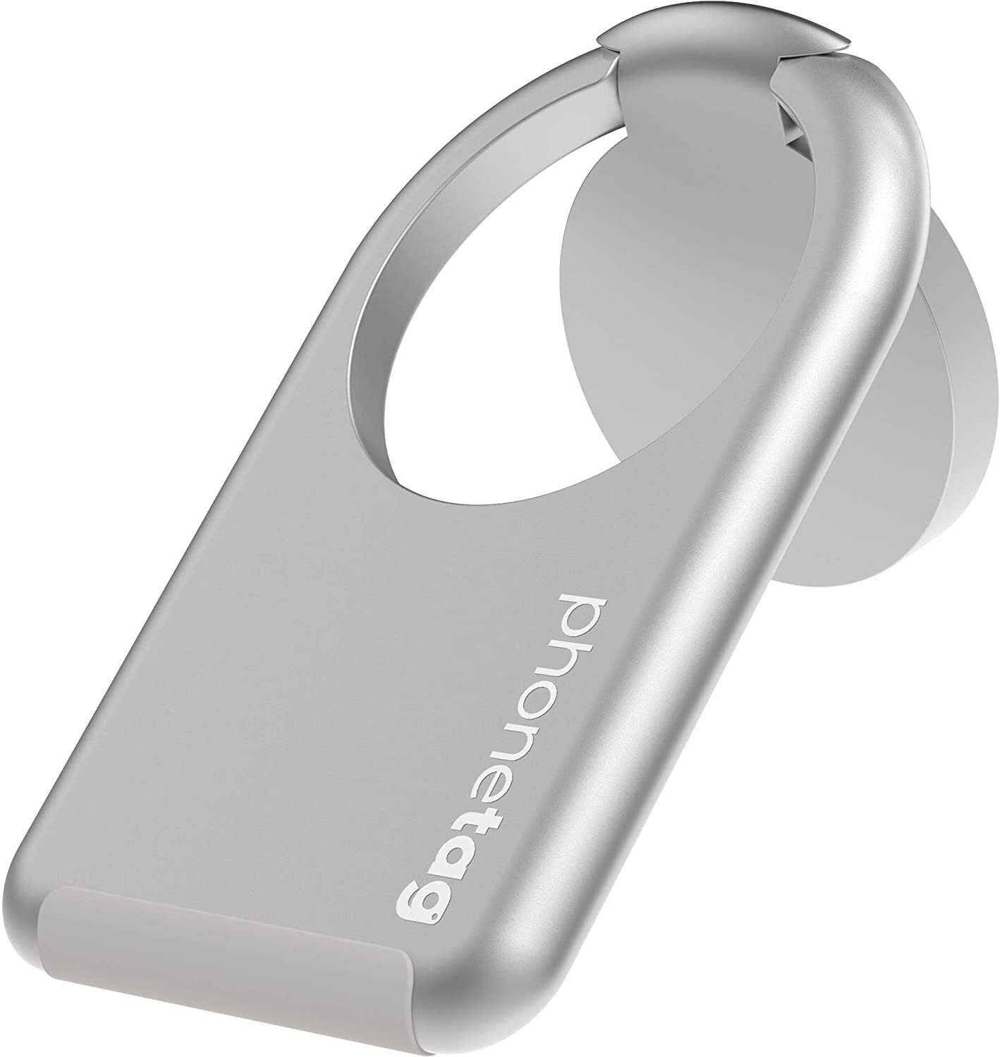 V563-TAGSILVER-204929-00 phonetag - Multi-View Phone Stand with Magnetic Ring Holder Universal (Silver) - Image 1