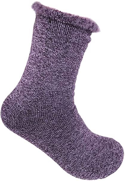 V563-WTHICKHEATEDSOX_1PAIR-202503051546-00 1 Pair Womens THICK THERMAL HEATED SOCKS Warm Winter Comfort Work Sox Ski Ladies - Image 1