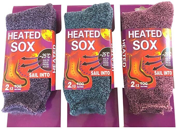 V563-WTHICKHEATEDSOX_3PAIRS-202503051546-00 3 Pair Womens THICK THERMAL HEATED SOCKS Warm Winter Comfort Work Sox Ski Ladies - Image 1