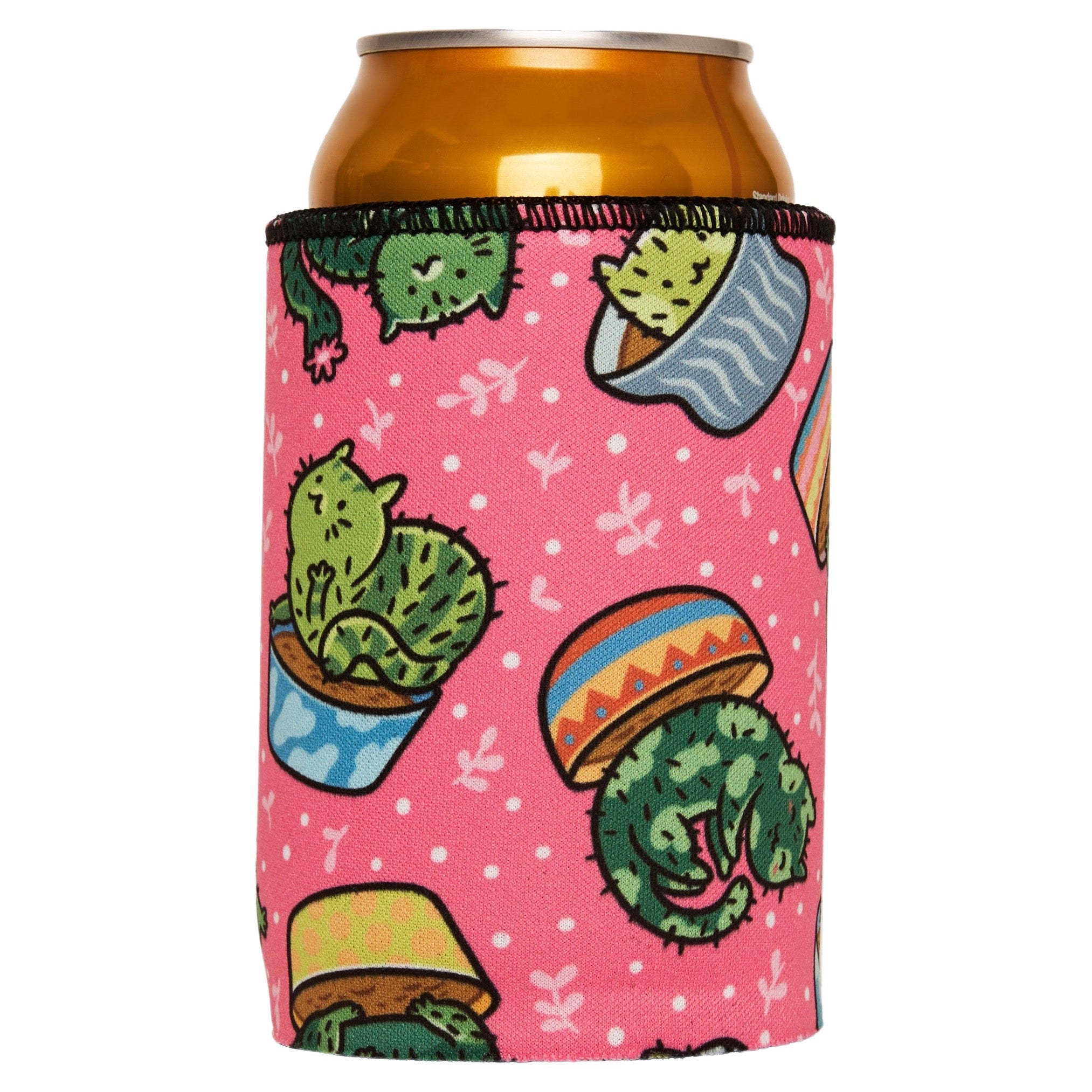 V570-ST-2782-A-202503260835-00 Cats in a Flowerpot Stubby Cooler - Standard - Image 1