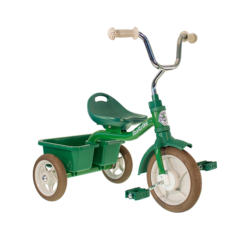 V572-1021TRA996182-202503261205-00 Italtrike 10" Transporter Trike - Primavera Green - Image 1