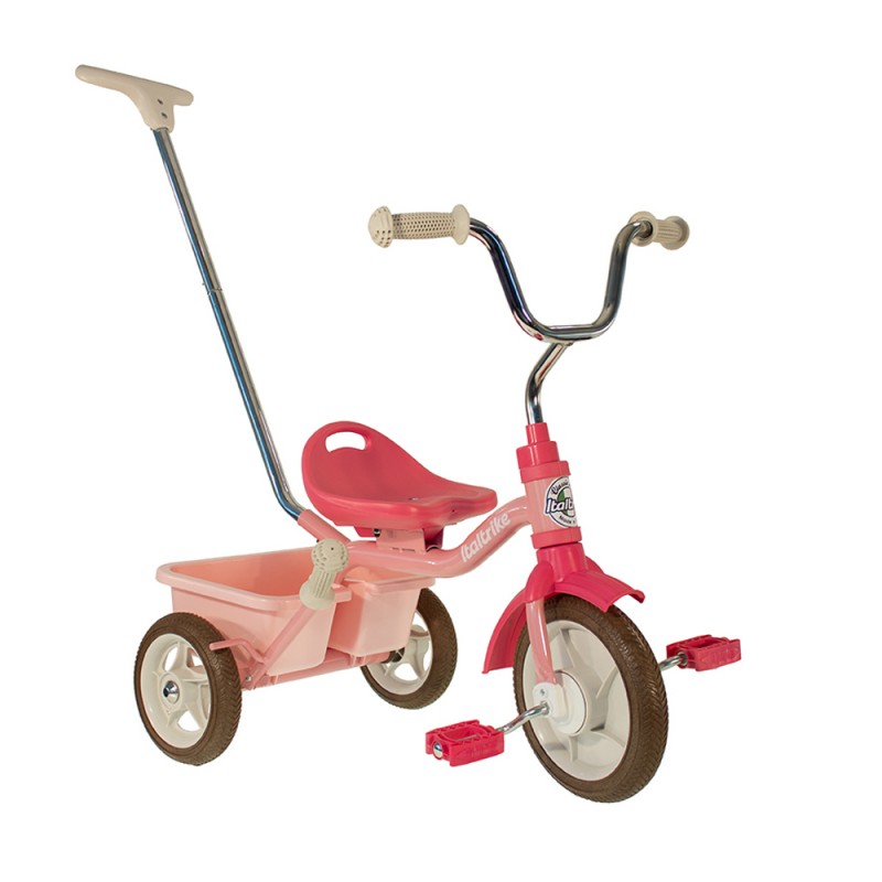 V572-1041CLA992680-202503261205-00 Italtrike 10" Passenger Trike - Rose Garden Pink - Image 1