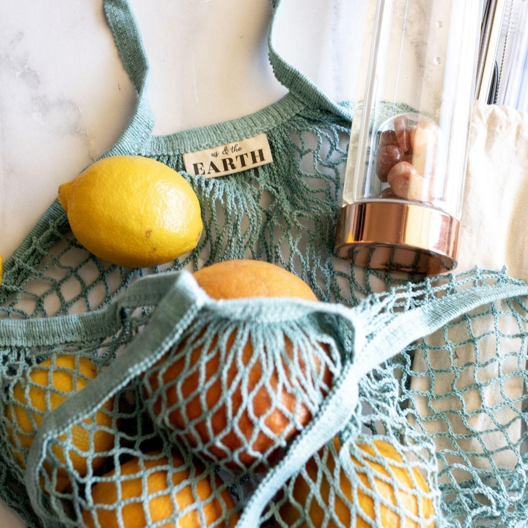 V573-MESHSHOPT-140171-00 Reusable Cotton Shopping Bag - Image 1