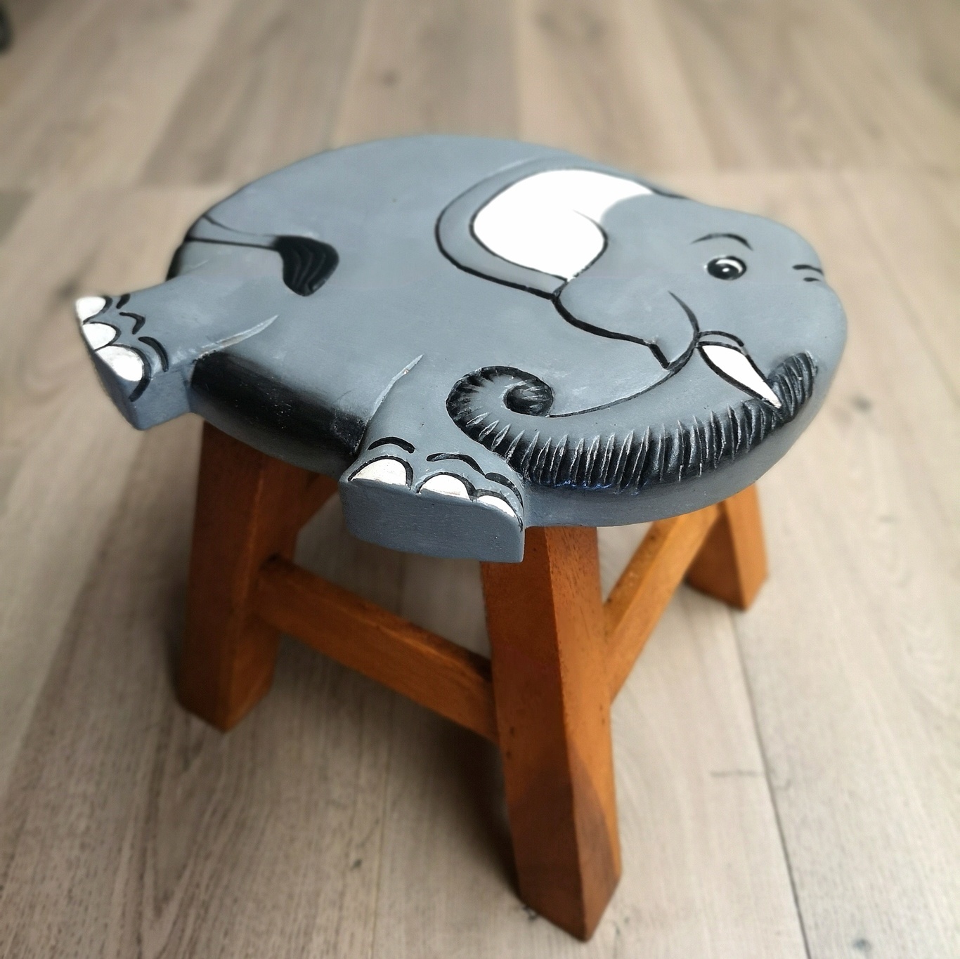 edf Kids Wooden Stool Elephant - Image 1
