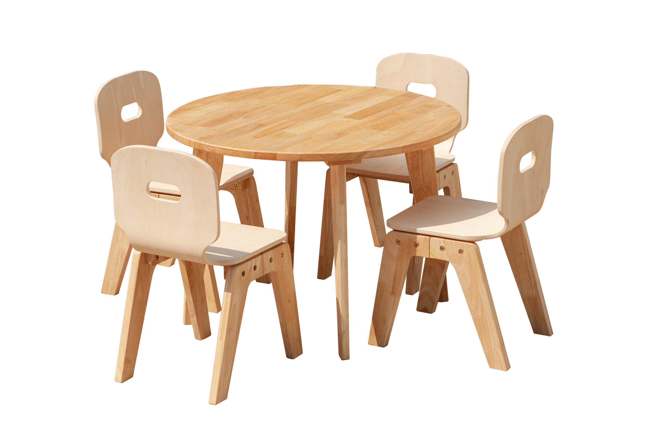 V59-1051-202505160945-00 Danish Round table and 4 chairs - Image 1