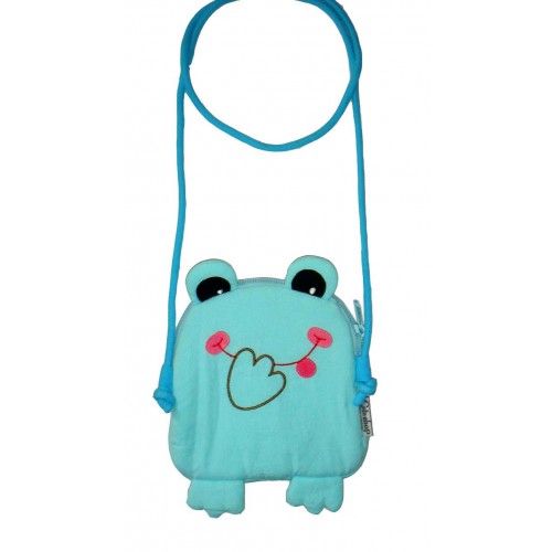 V59-319-Blue-01 Tree Frog Handbag Blue - Image 1