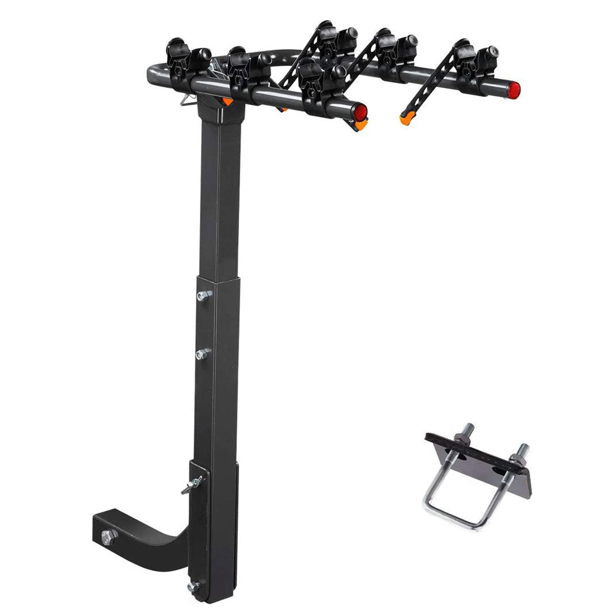 V610-CYC-TOW-BI3-219020-00 3 Bike Rack Bicycle Car Rear Carrier 2" Steel Foldable Steel Hitch Mount Towbar - Image 1