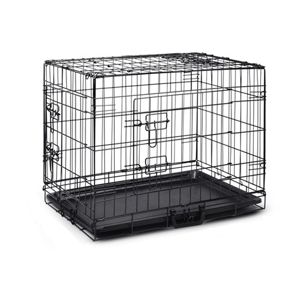 V610-DOGCRA-42-218998-00 42" Portable Pet Dog Cage Collapsible Metal Crate Kennel - Image 1