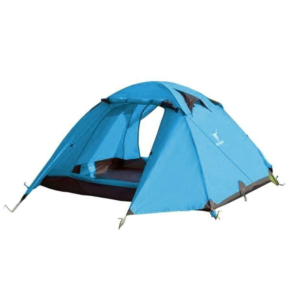 V610-TEN-C2001-BLU-219030-00 2 Person Portable Outdoor Lightweight Cycling Hiking Backpacking Camping Waterproof Tent - Blue - Image 1