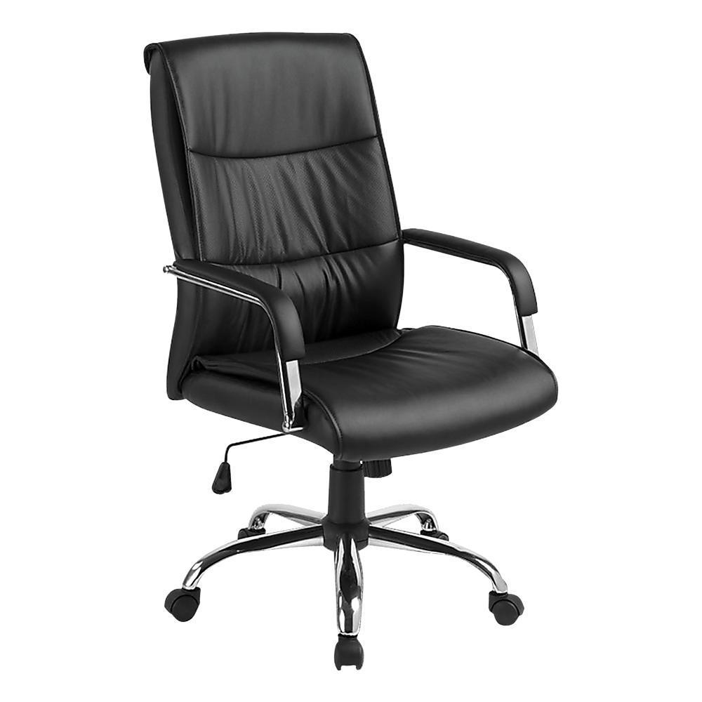 V63-774965-8942-00 PU Leather Office Chair Executive Padded Black - Image 1