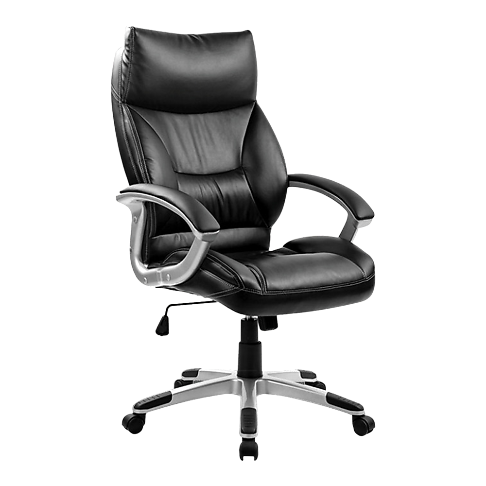 V63-774975-8943-00 PU Leather Office Chair Executive Padded Black - Image 1