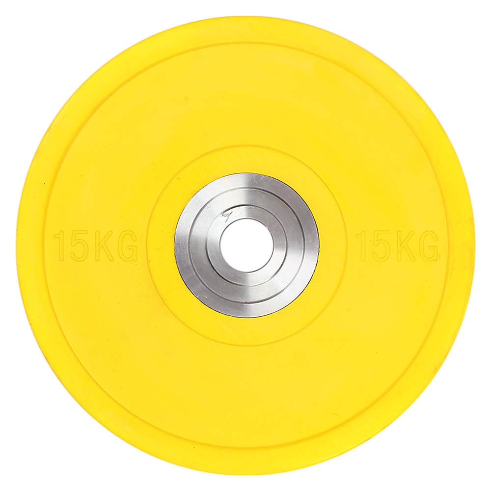 V63-783775-9037-00 15KG PRO Olympic Rubber Bumper Weight Plate - Image 1