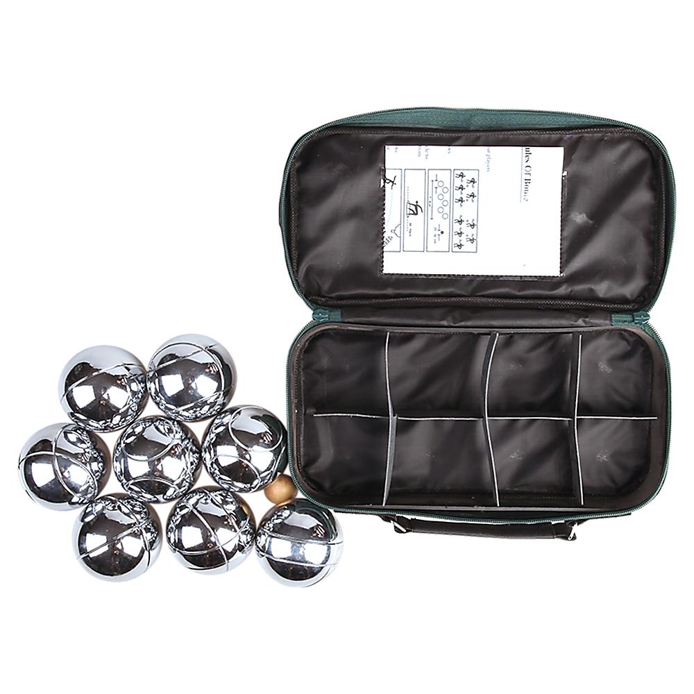 V63-798757-9128-00 Deluxe Boules Bocce 8 Alloy Ball Set - Image 1