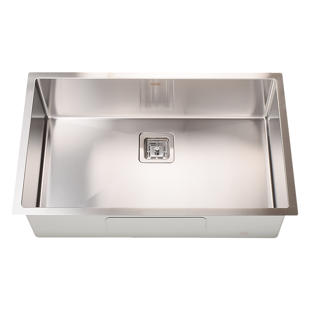 V63-817883-9364-00 810x505mm Handmade 1.5mm Stainless Steel Undermount / Topmount Kitchen Sink with Square Waste - Image 1