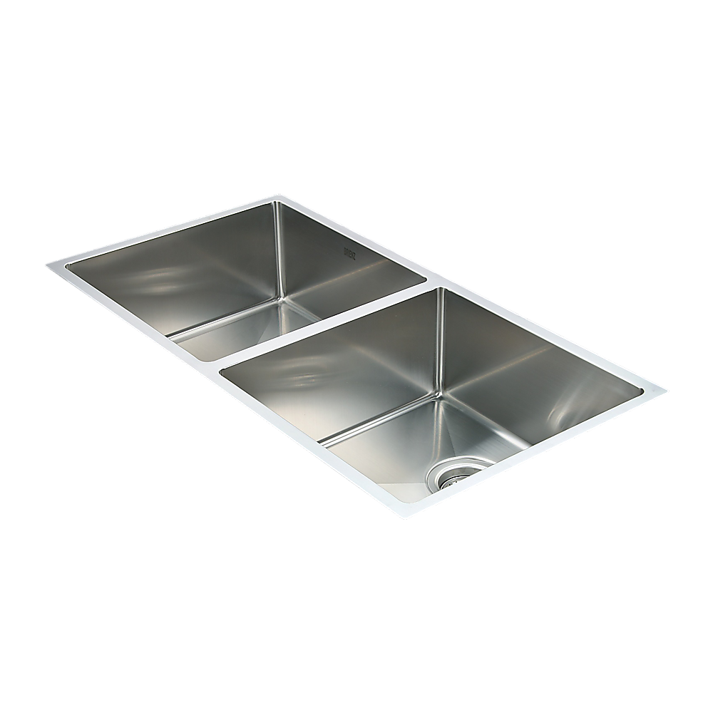 V63-819493-9461-08 865x440mm Handmade Stainless Steel Undermount / Topmount Kitchen Sink with Waste - Image 1