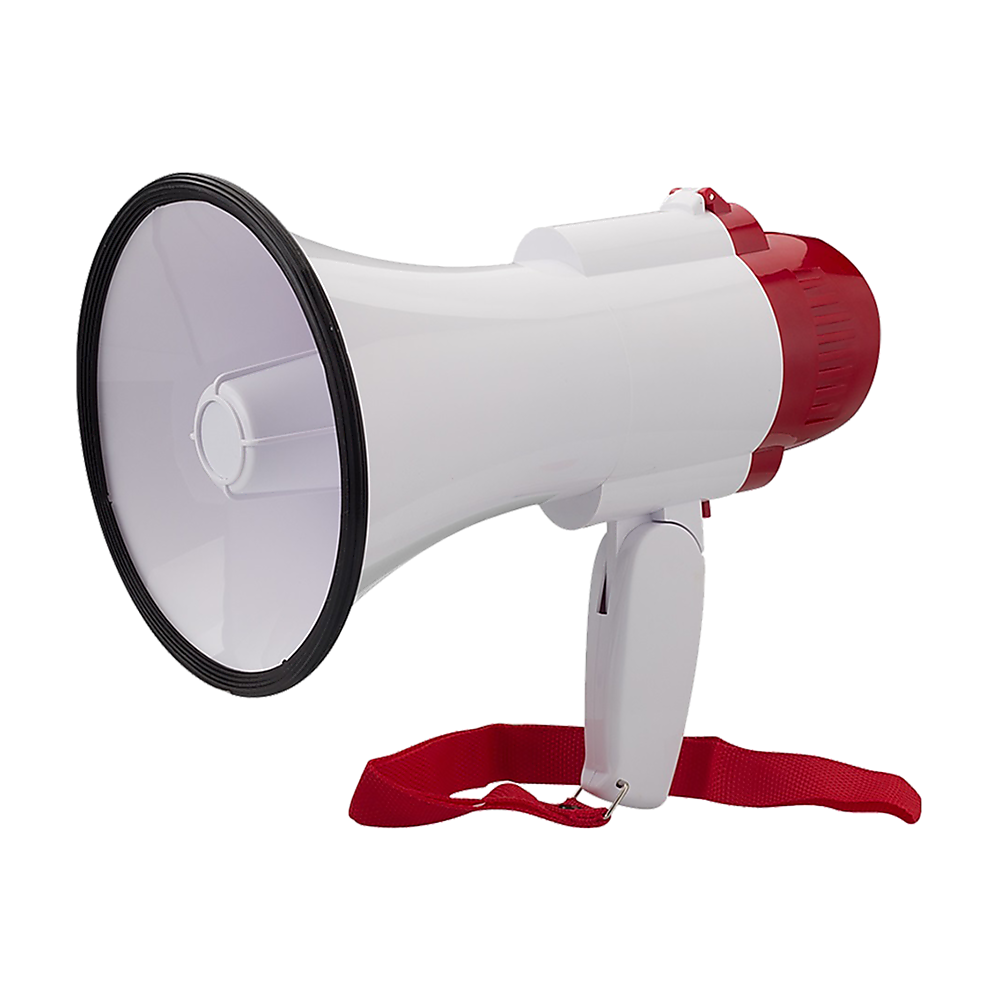 V63-821981-26688-00 Audio Megaphone 25Watt Bull Horn with Siren - Image 1