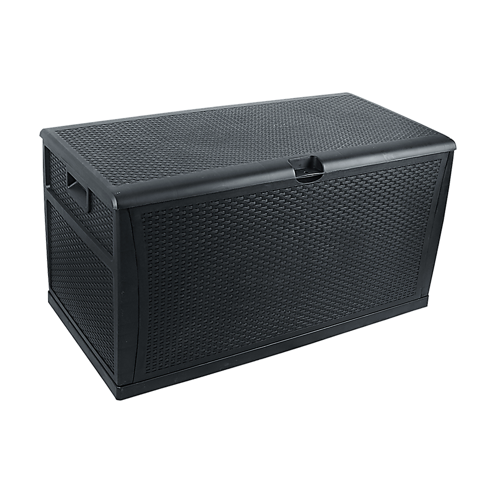 V63-824391-16926-00 Patio Deck Box Outdoor Storage Plastic Bench Box 450 Litre - Image 1
