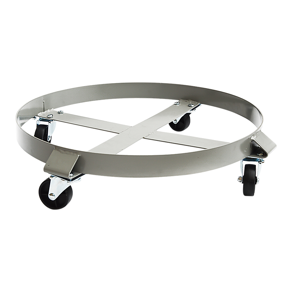 V63-824681-202503111610-00 Drum Dolly 450kg 55 Gallon w Swivel Casters Heavy Duty Steel Frame Non Tipping - Image 1