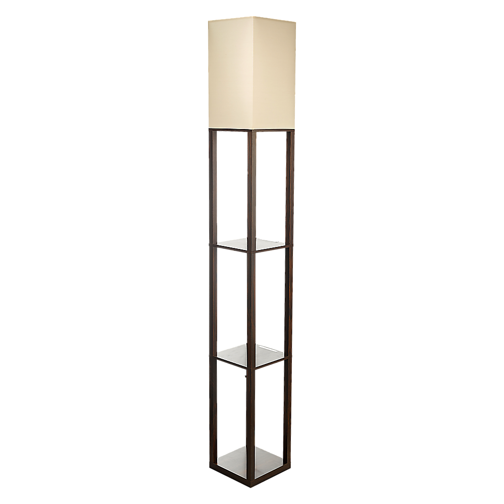 V63-824811-17716-00 Shelf Floor Lamp - Shade Diffused Light Source with Open-Box Shelves - Image 1