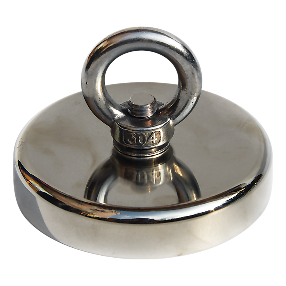 V63-824951-17822-00 400Kg Salvage Strong Recovery Magnet Neodymium Hook Treasure Hunting Fishing - Image 1