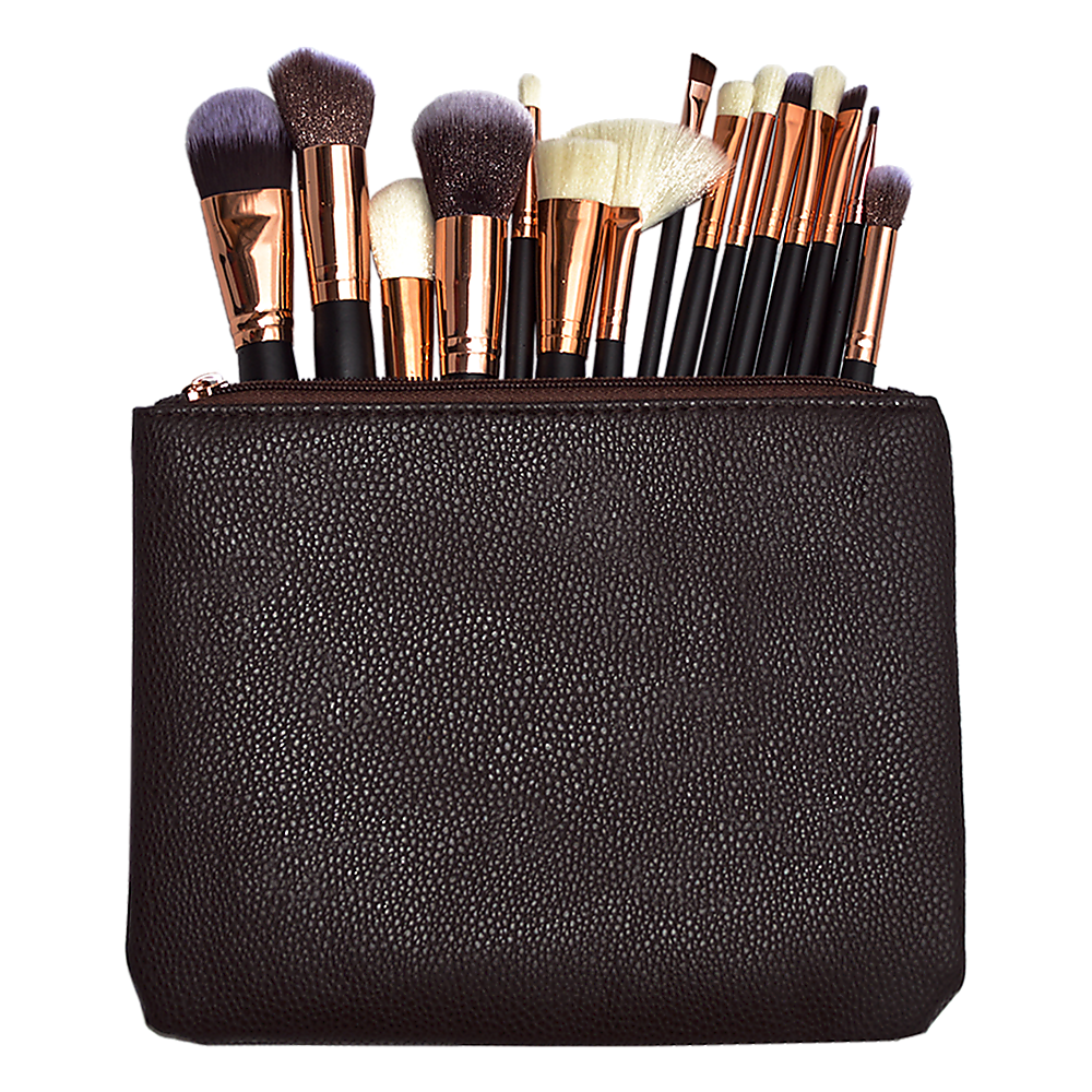 V63-825851-638f642322376.1000x1000-00 Soft 15Pcs Pro Face Powder Makeup Brushes Set Eyeshader Blending Highlight Tools - Image 1