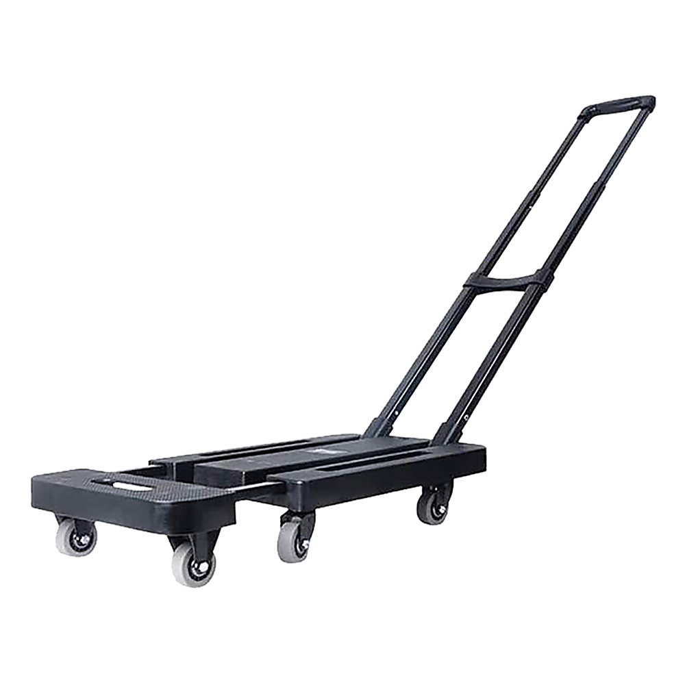 V63-825941-19082-00 Foldable Hand Flatbed Trolley Cart 6 x 360 Degree Rotating Wheels with Maximum Load 200Kg - Image 1