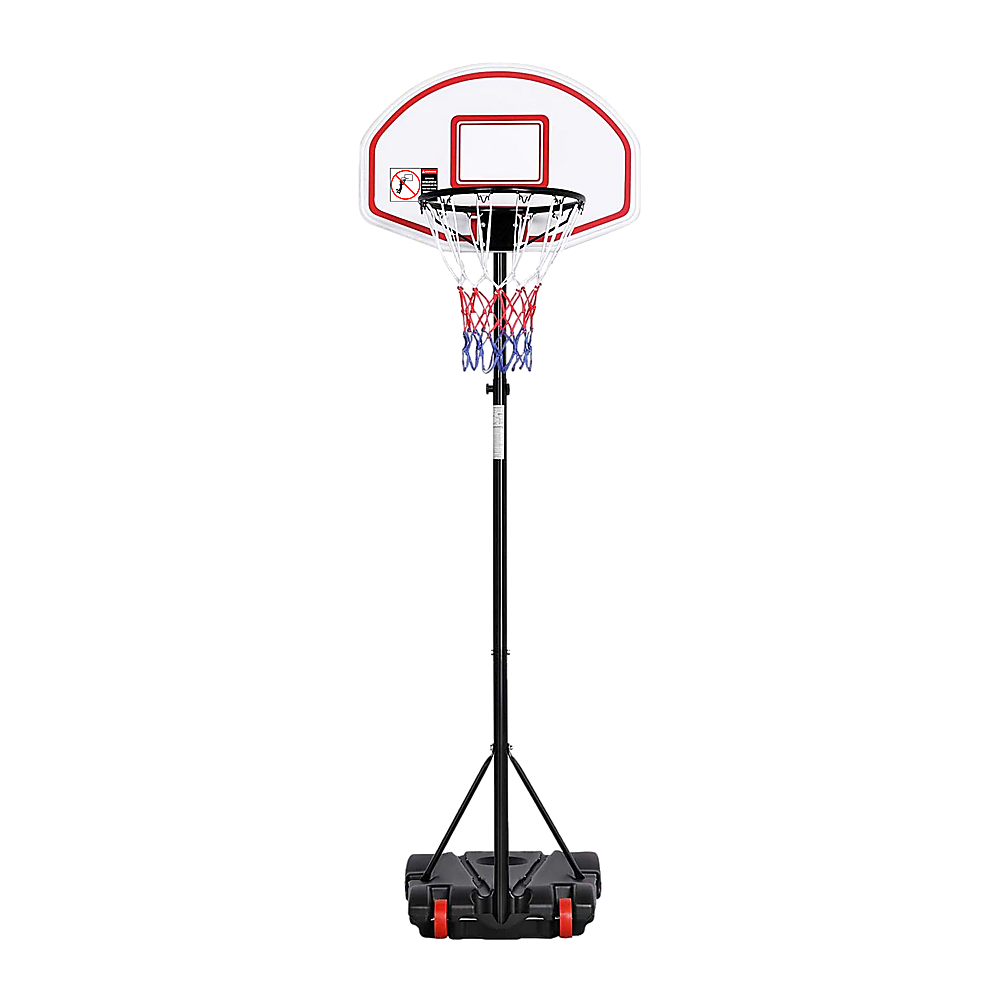 V63-827271-25934-00 Basketball Ring Hoop Height Adjustable Portable Set - Image 1