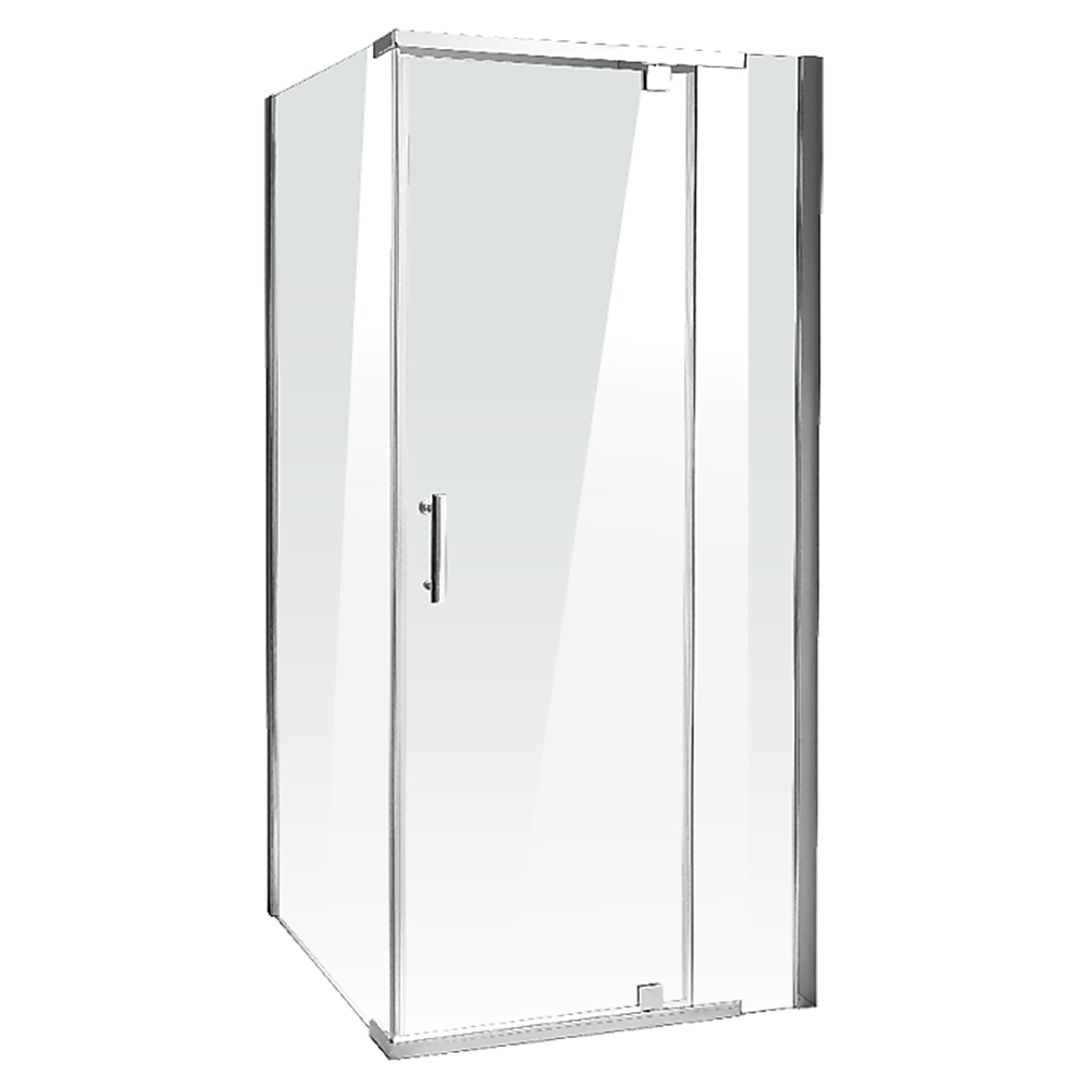 V63-829081-632d3911bb962.1000x1000-00 Shower Screen 1000x800x1900mm Framed Safety Glass Pivot Door By Della Francesca - Image 1