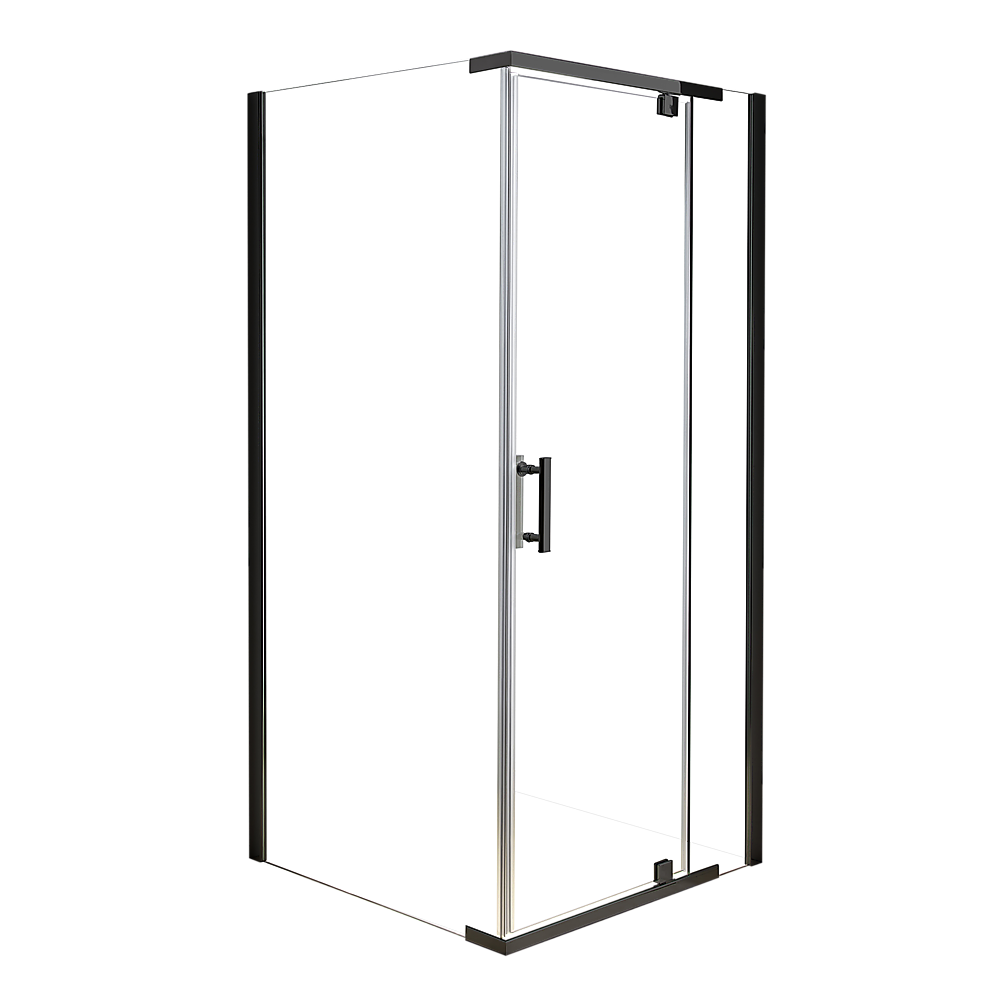 V63-829171-6327fee392eee.1000x1000-00 Shower Screen 1000x1000x1900mm Framed Safety Glass Pivot Door By Della Francesca - Image 1