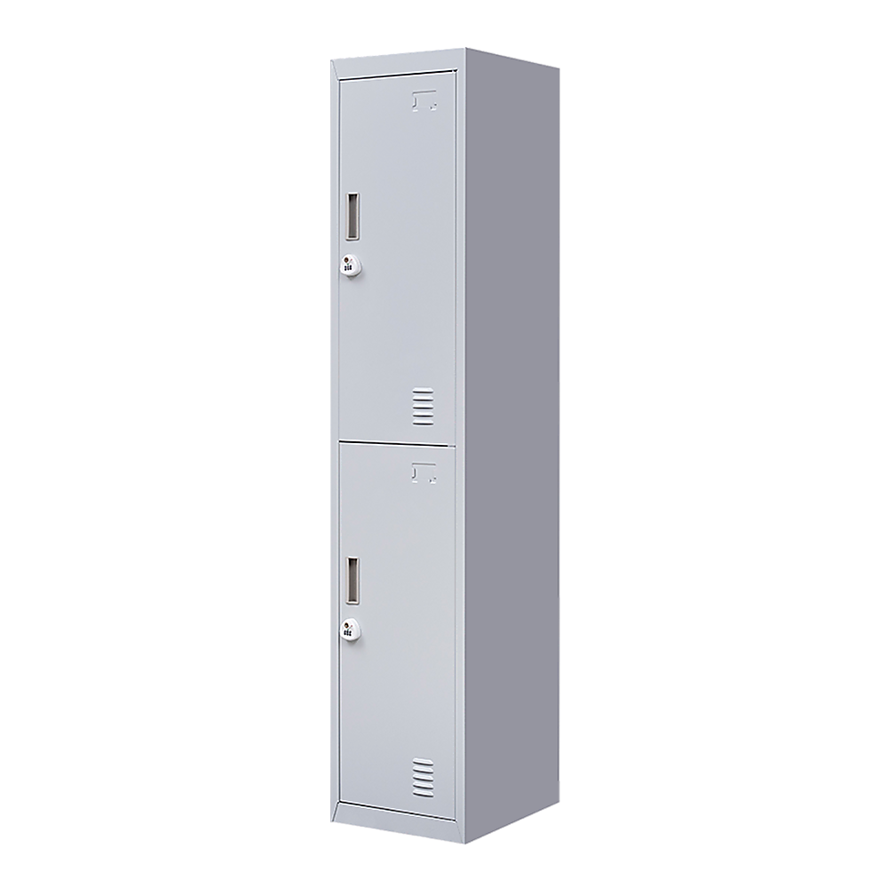 V63-832431-202504141141-00 2-Door Vertical Locker for Office Gym Shed School Home Storage - Image 1
