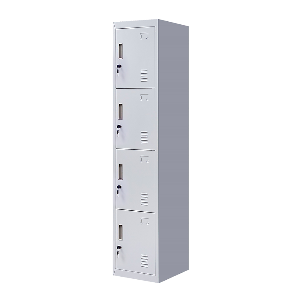 V63-832501-202504141135-00 4-Door Vertical Locker for Office Gym Shed School Home Storage - Image 1