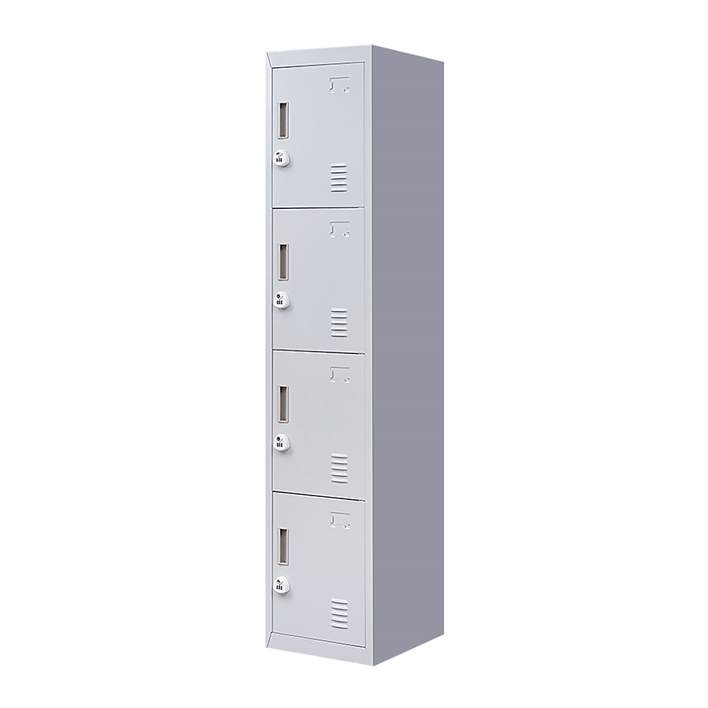 V63-832521-202504141136-00 4-Door Vertical Locker for Office Gym Shed School Home Storage - Image 1