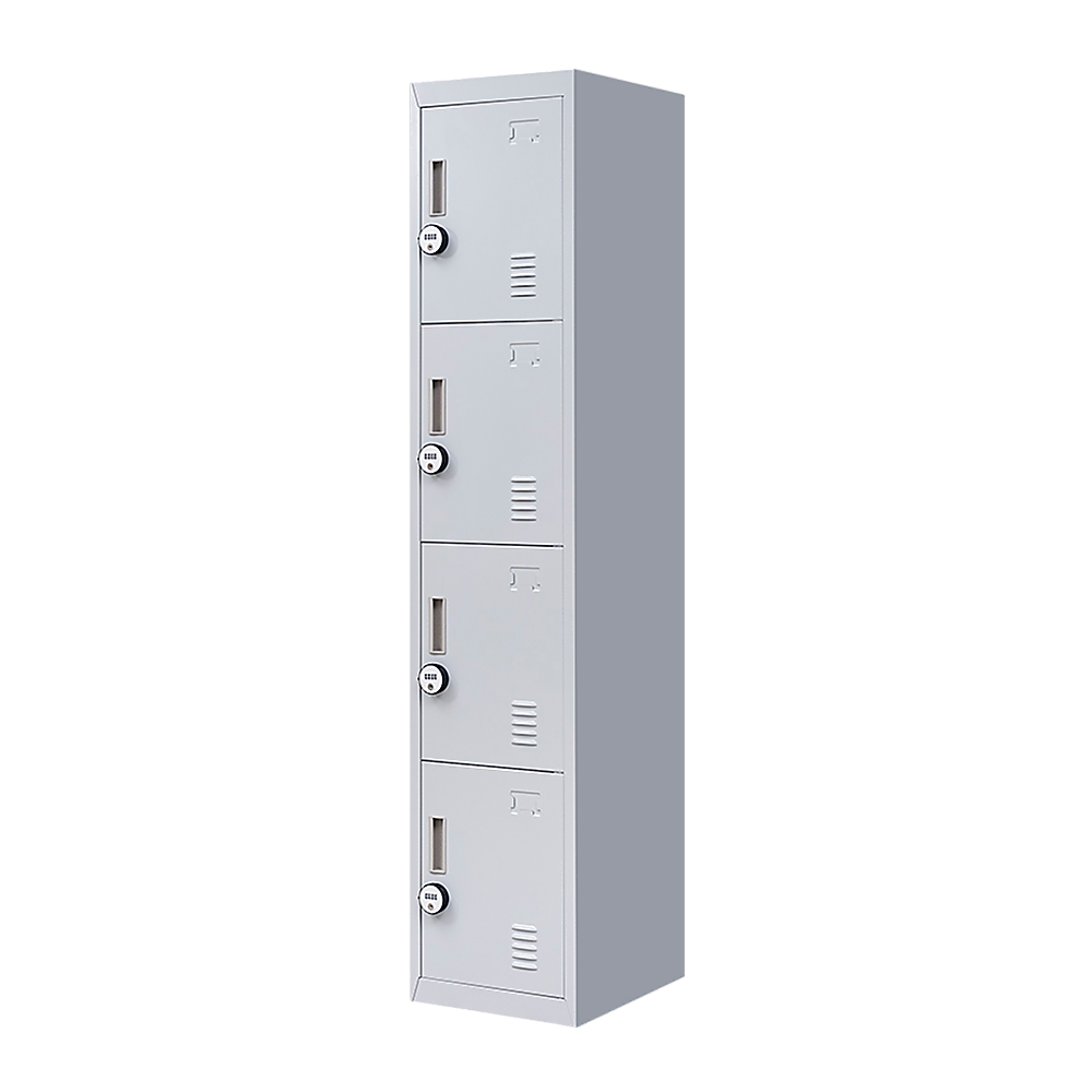 V63-832531-202504141136-00 4-Door Vertical Locker for Office Gym Shed School Home Storage - Image 1