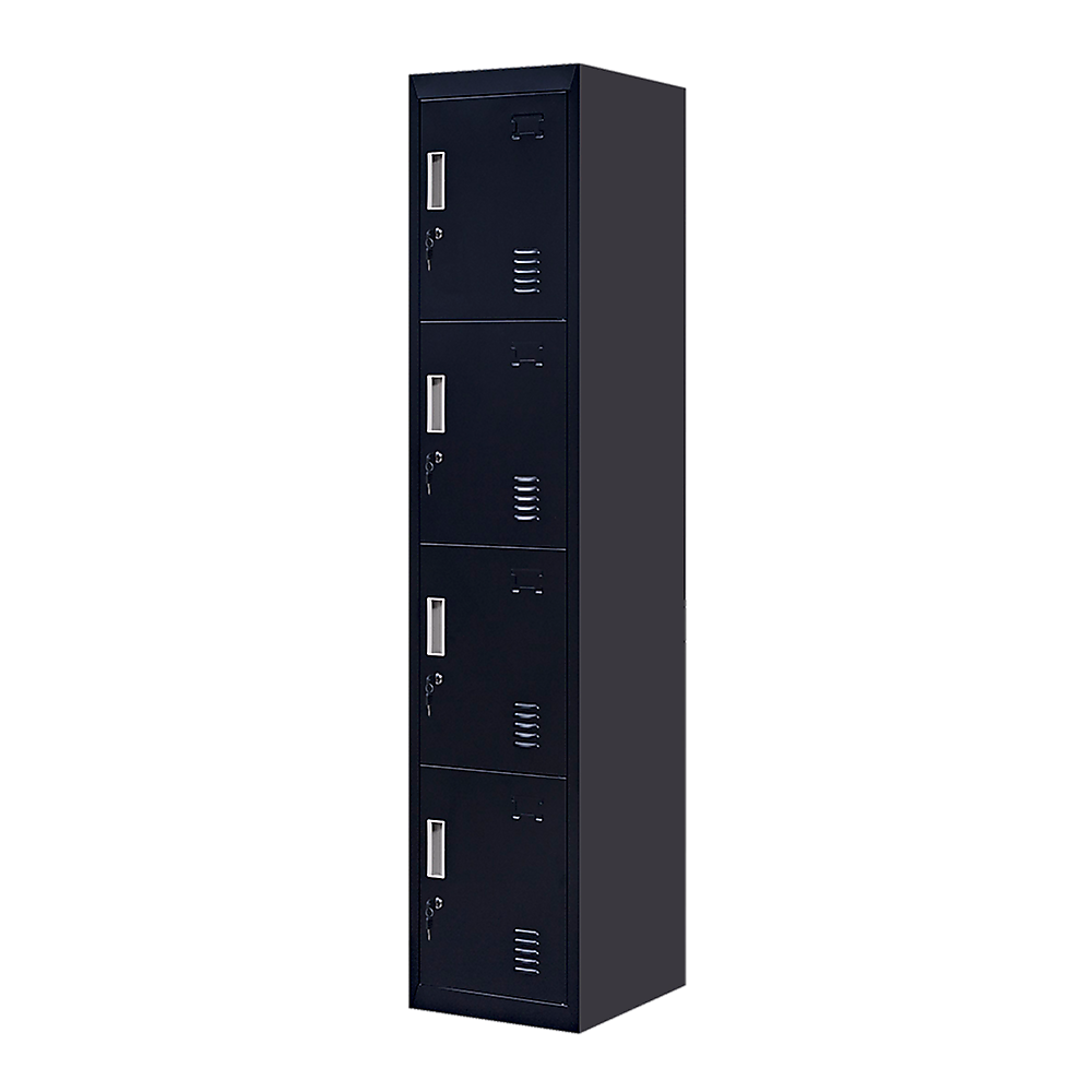 V63-832541-23081-00 4-Door Vertical Locker for Office Gym Shed School Home Storage - Image 1