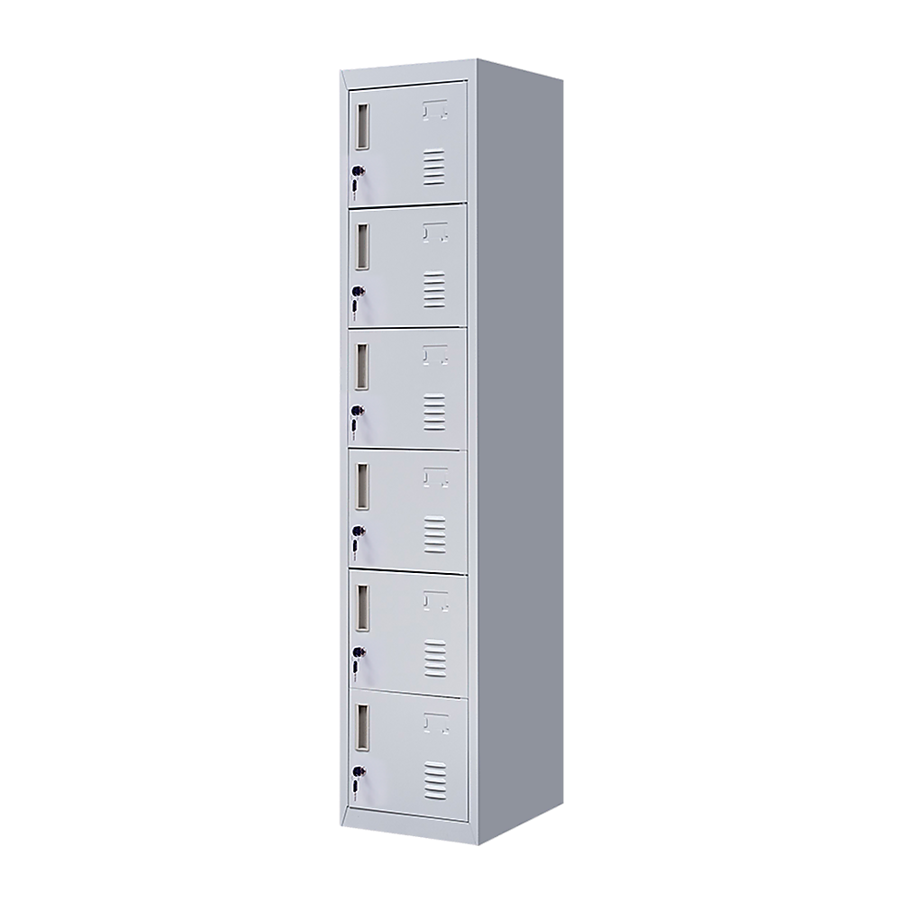 V63-832681-202504141126-00 6-Door Locker for Office Gym Shed School Home Storage - Image 1