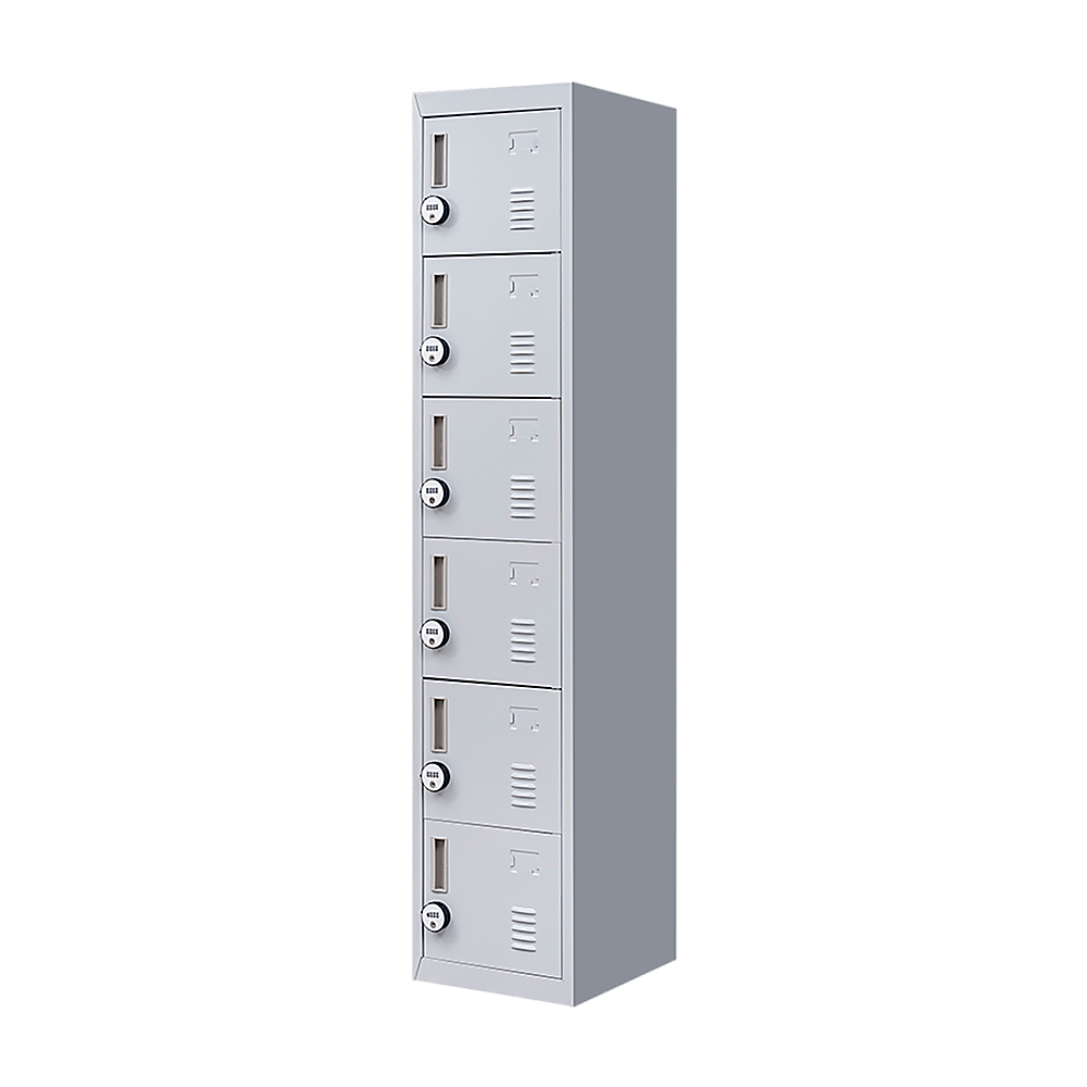 V63-832711-202504141127-00 6-Door Locker for Office Gym Shed School Home Storage - Image 1
