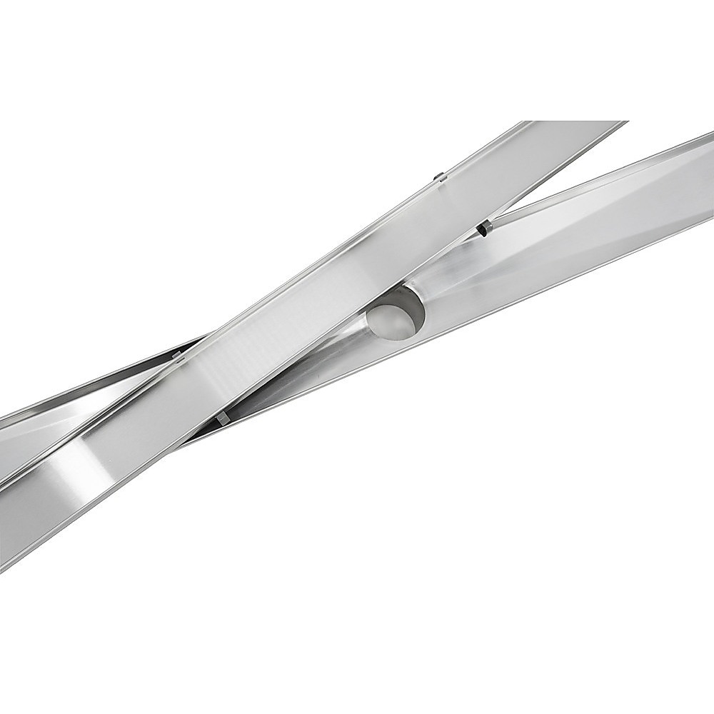 V63-832781-22292-00 1000mm Tile Insert Bathroom Shower Stainless Steel Grate Drain w/Centre outlet Floor Waste - Image 1