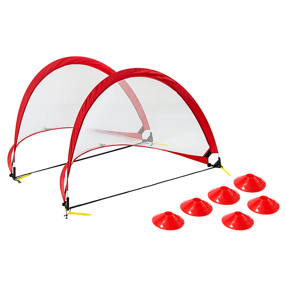 V63-833571-21978-00 Portable Kids Soccer Goal Set with Cones - Image 1