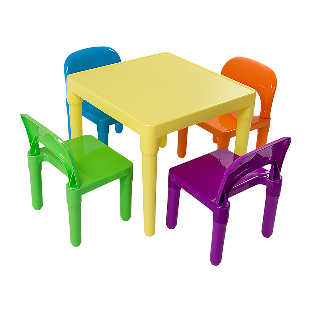 V63-834121-26635-00 Kids Table and Chairs Play Set Toddler Child Toy Activity Furniture In-Outdoor - Image 1