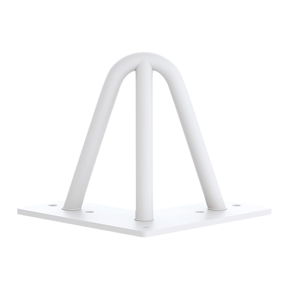 V63-834951-62946e643f8e8.1000x1000-00 Set of 4 Industrial 3-Rod Retro Table Legs 12mm Steel Bench Desk - 11cm White - Image 1